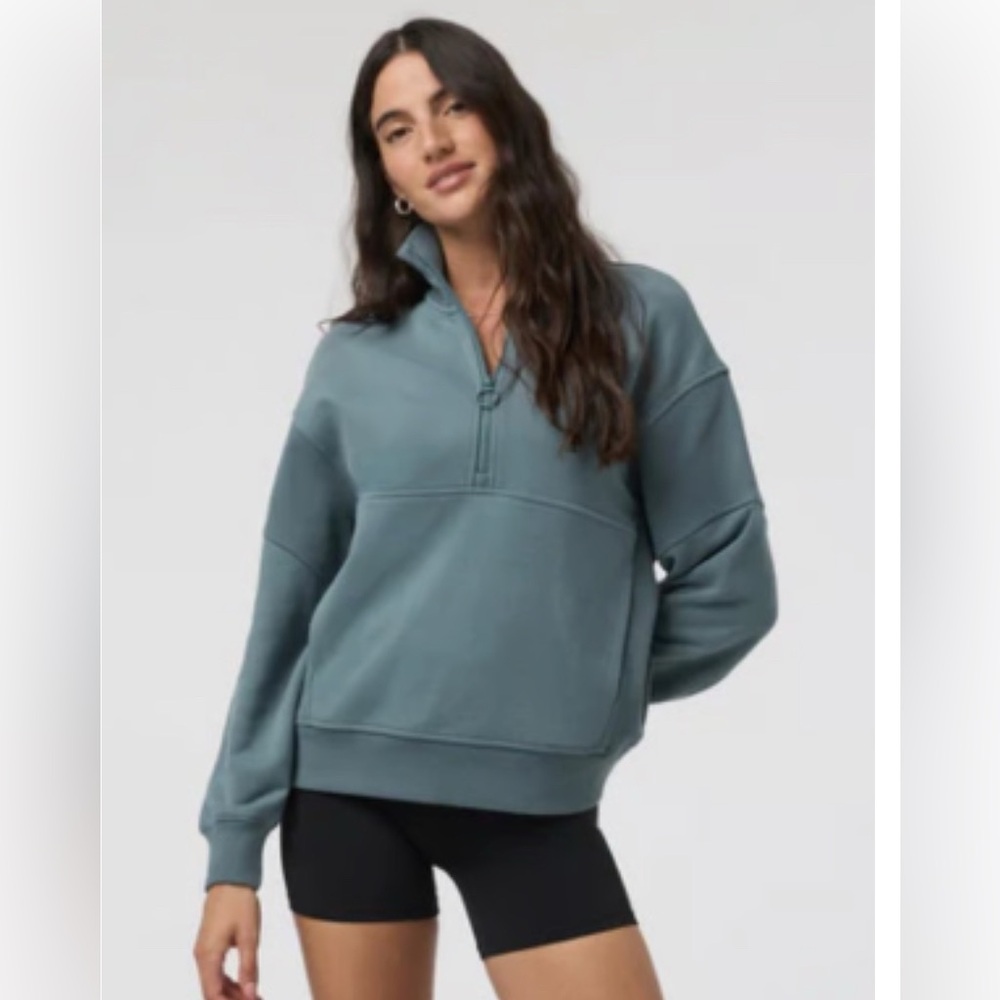 Vuori Sedona Rib Half Zip Terry Sweatshirt - Small